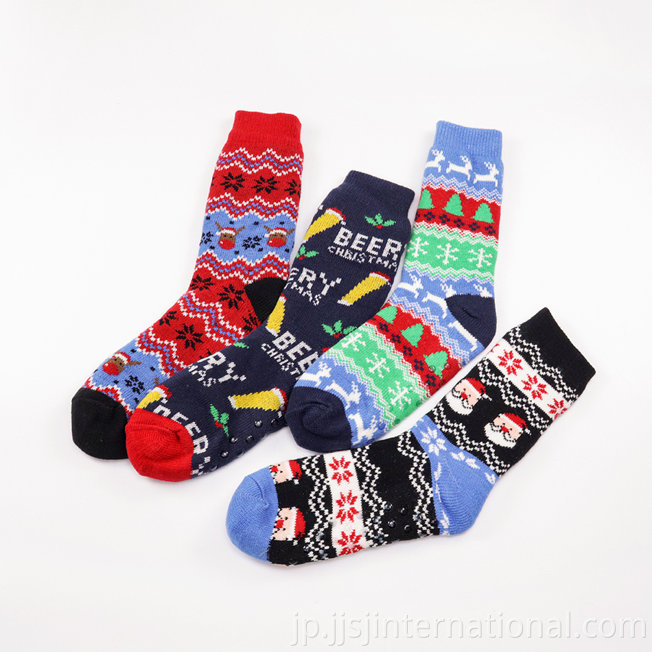 zodiac red christmas socks